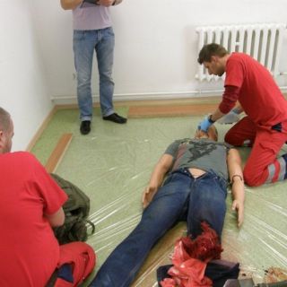 Zawody zagłębiowskich ratowników - amputacja