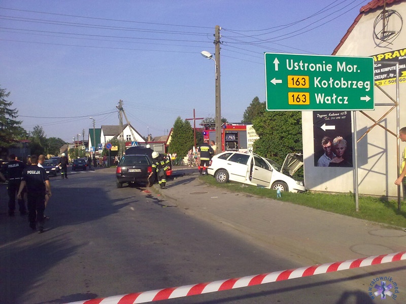 Wypadek w Dygowie