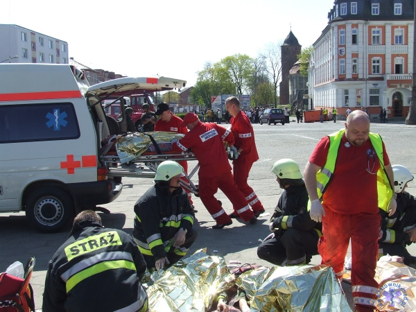 Atak terrorystyczny w Świdwinie - manewry ratownicze