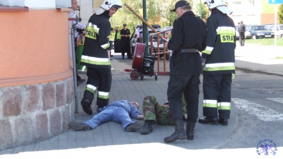 Atak terrorystyczny w Świdwinie - manewry ratownicze