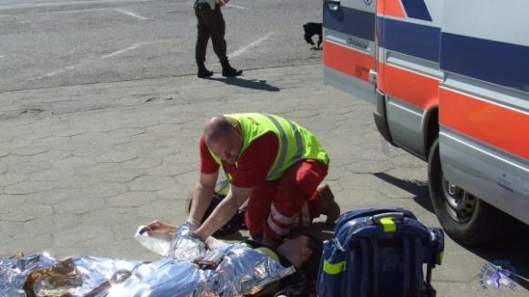 Atak terrorystyczny w Świdwinie - manewry ratownicze
