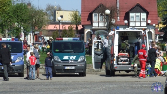 Atak terrorystyczny w Świdwinie - manewry ratownicze