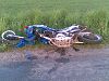 Wypadek motocyklisty