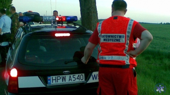 Wypadek motocyklisty