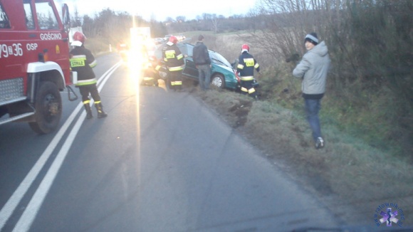 Wypadek koło Gościna