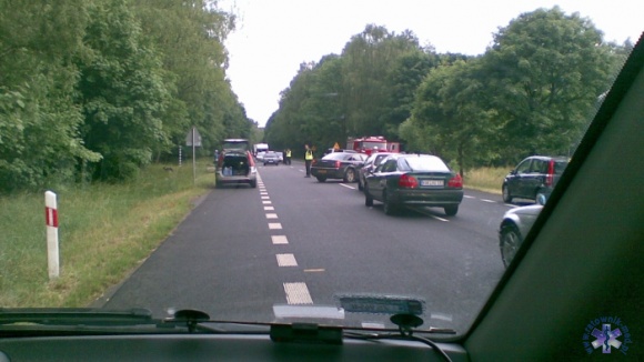 Wypadek na drodze krajowej nr 6 k/Dębicy