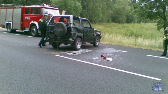 Wypadek na drodze krajowej nr 6 k/Dębicy