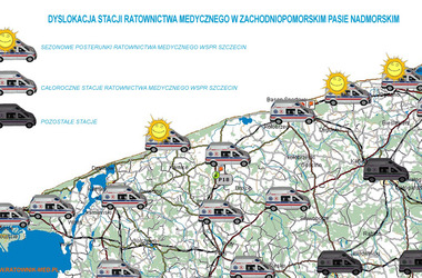 Sezonowe posterunki ratownictwa medycznego